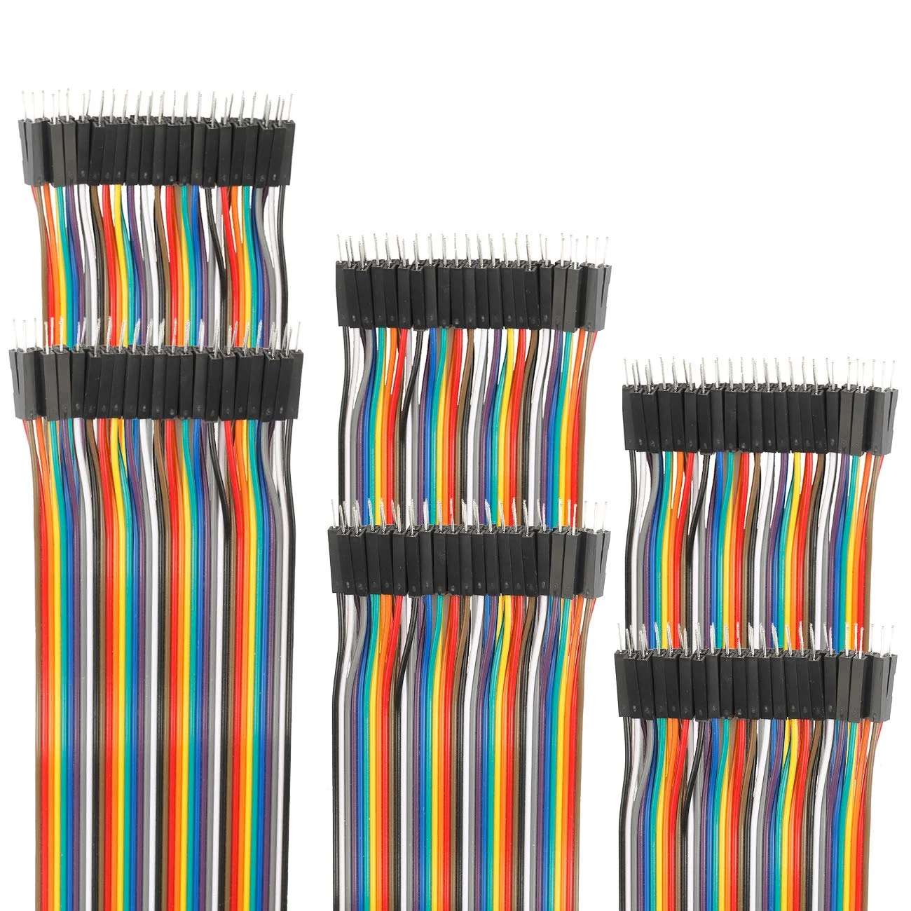 120pcs 20cm Breadboard Jumper Wires Male to Male Multicolored Dupont Wire 3.9 inch 1pin-1pin 2.54mm Connector
