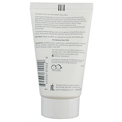 Vanicream Moisturizing Lotion for Sensitive Skin 8 fl oz (Value Pack of 2)
