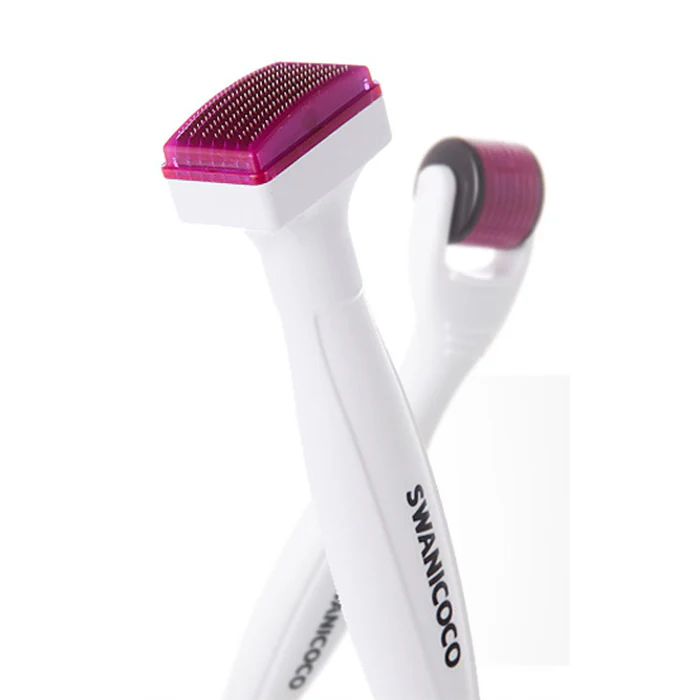 Swanicoco Beauty Coco Stamp & Roller - Micro Exfoliation Tool Kit 2 pc