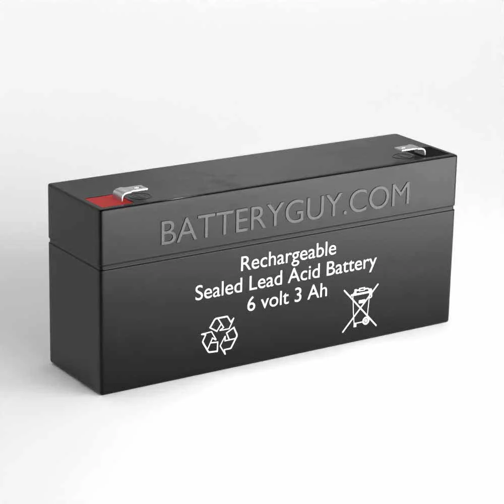 BatteryGuy 6V 3.0AH replacement batteries for Critikon ProCare 400 - rechargeable