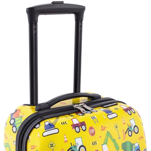 Travelers Club 5 Piece Kids' Luggage Set, Black Polkadot