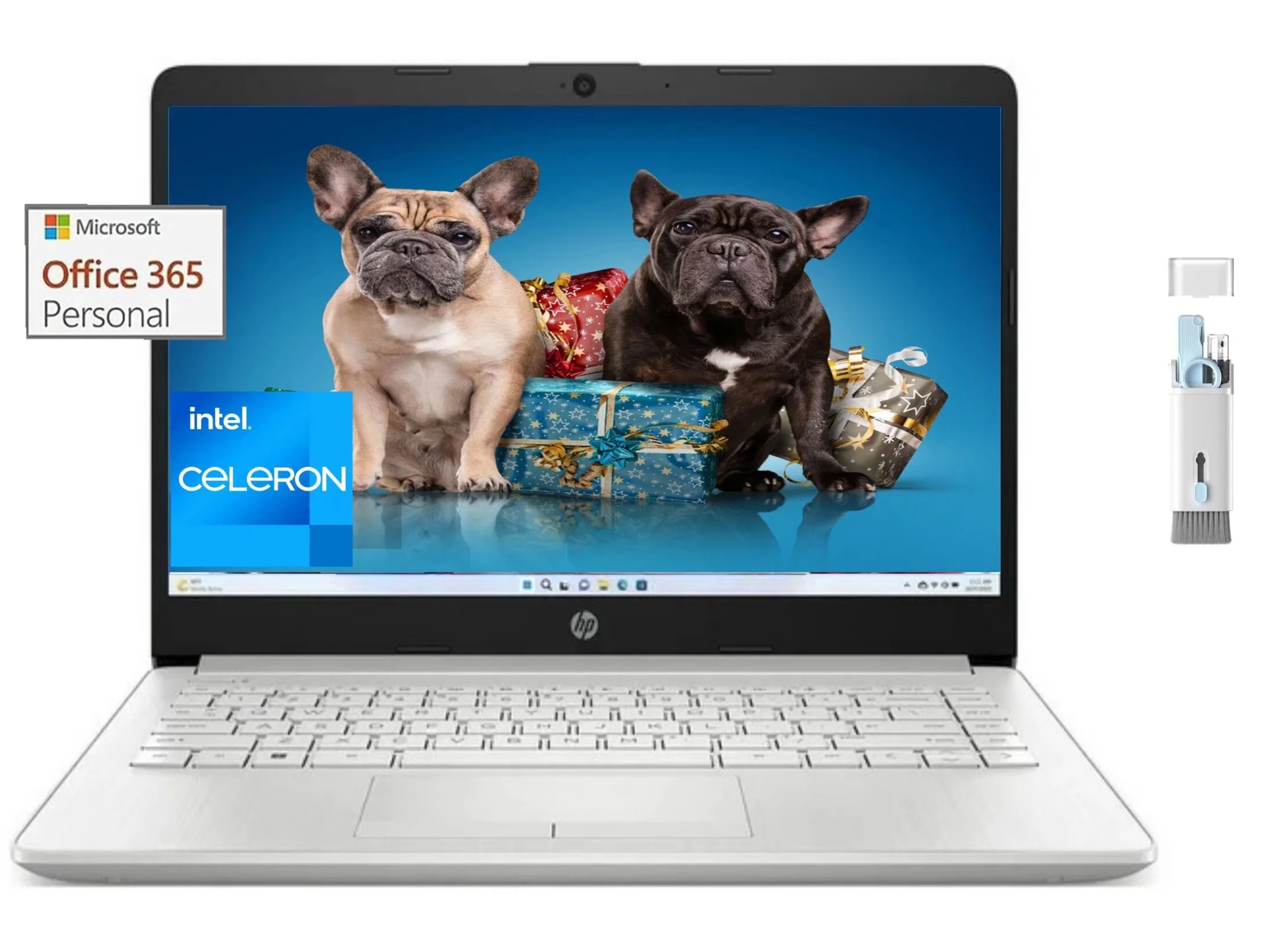 HP Stream 14-inch Laptop for Student and Business - Laptops with Intel Quad-Core Processor, 16GB RAM, 320GB Storage (64GB eMMC + 256GB Card), 1-Year Office 365, Win11 Home in S Mode