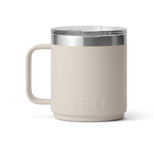 YETI Rambler 10 oz Stackable Mug, Vacuum Insulated, Stainless Steel with MagSlider Lid, Stainless