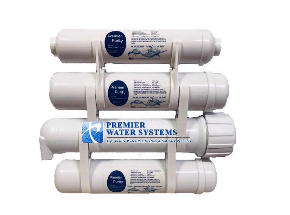 Portable XL Heavy Duty RO Reverse Osmosis Water Filter System 4 Stage 75 GPD