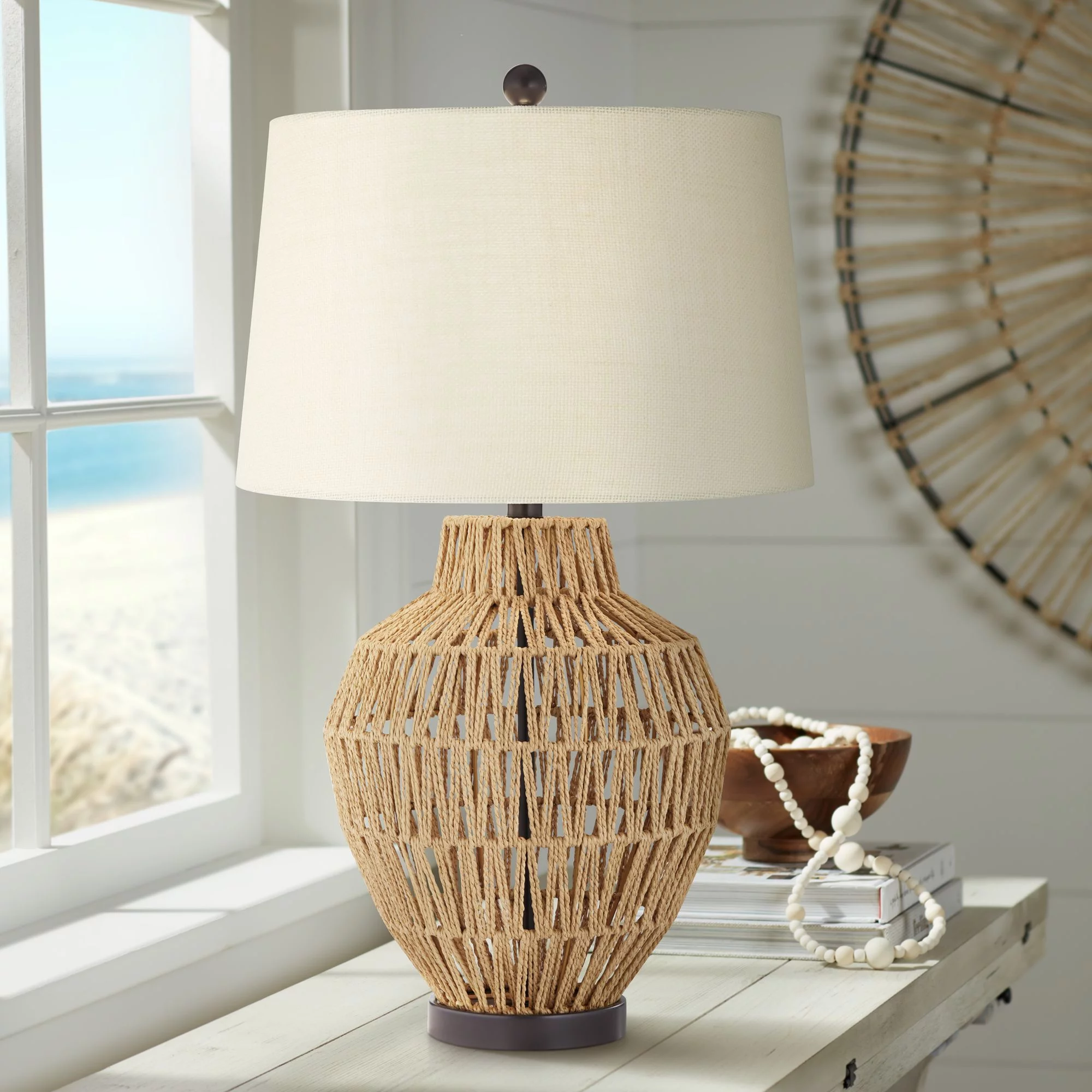360 Lighting San Marcos Modern Coastal Table Lamp 27