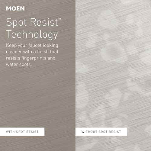 Moen Sarona Mediterranean Bronze One-Handle Single Hole Rustic Farmhouse Bathroom Faucet with Optional Deckplate, Traditional Bathroom Sink Faucet and Drain Assembly, 84144BRB