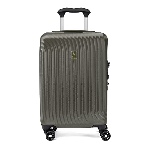 Travelpro Maxlite Air Hardside Expandable Carry on Luggage, 8 Spinner Wheels, Lightweight Hard Shell Polycarbonate Suitcase, Shadow Grey, Carry On 21-Inch