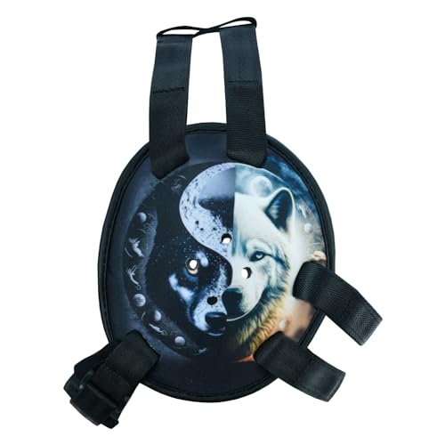 ROAR-INT BJJ Ear Guard New Easy to Adjust Design Wrestling Protective Headgear Wrestling Ear Guard MMA Jiu Jitsu (Tiger-Eagle)