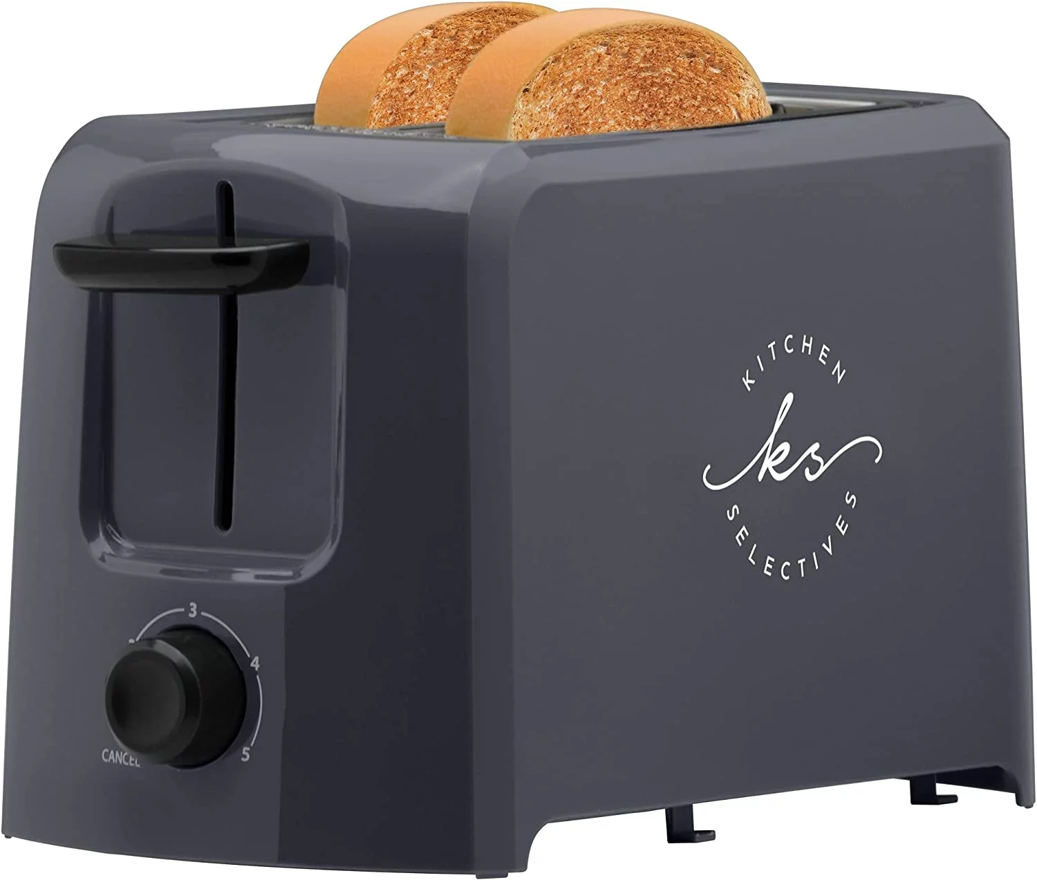 Kitchen Selectives 2 Slice Toaster Dark Gray