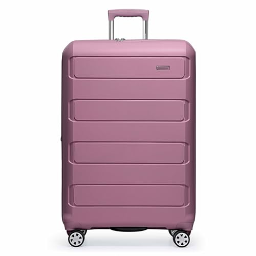 Traveler's Choice Pagosa Indestructible Hardshell Expandable Spinner Luggage, Black, 22