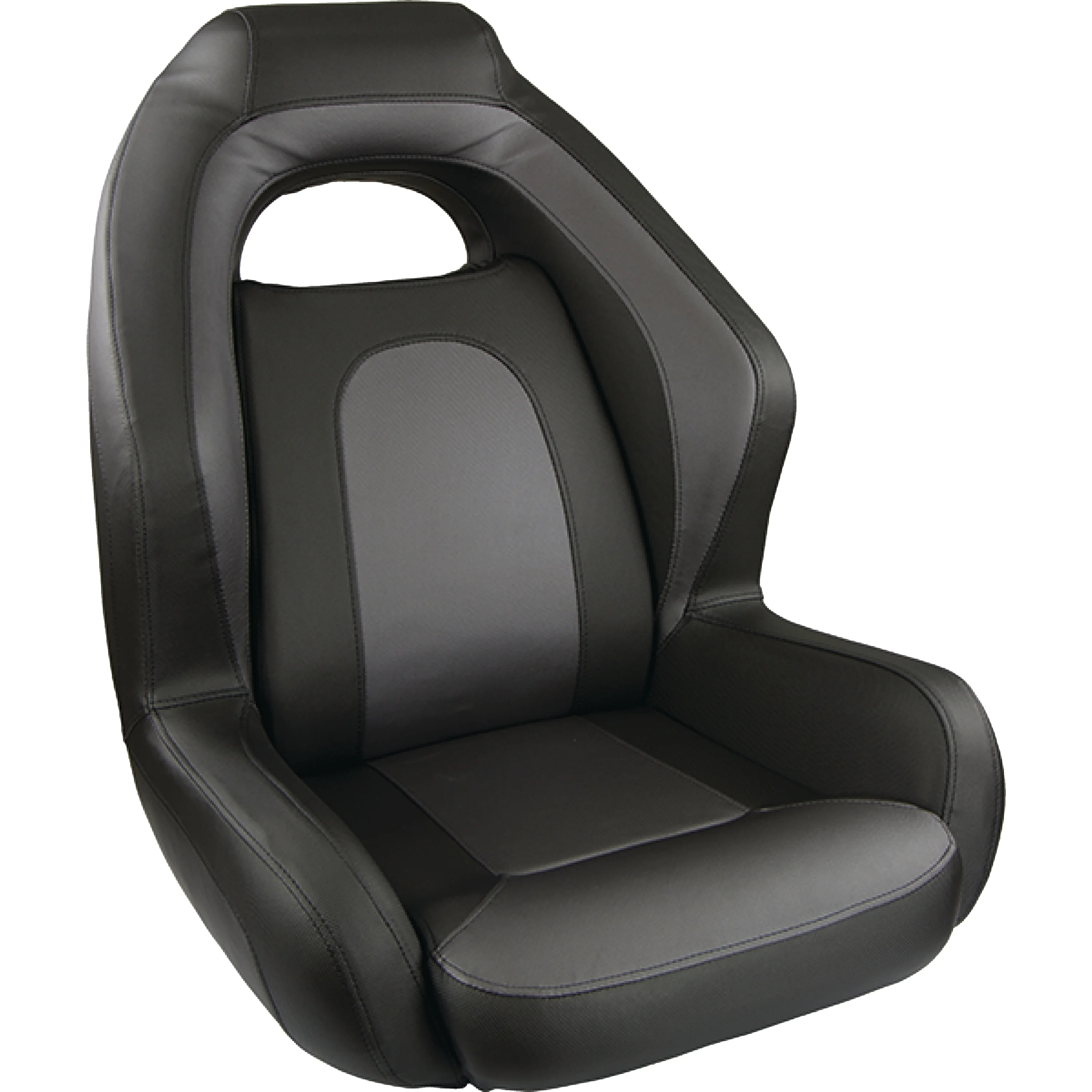 Springfield 1043224 Ozark Bass Bucket Seat Seat - Charcoal & Gray