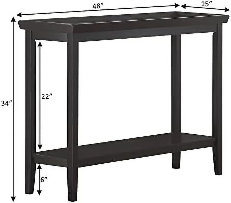 KHBIULIFE Ledgewood Console Table with   Cherry