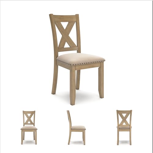 Signature Design by Ashley Caitbrook Rustic 7 Piece Dining Set, Include Table and 6 Chairs, Gray