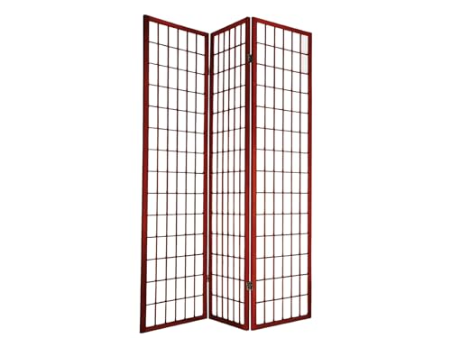 4 Panels Room Divider Privacy Screen Shoji Divider 6ft High Japanese Style Privacy Room Divider (Cherry, 4 Panels)
