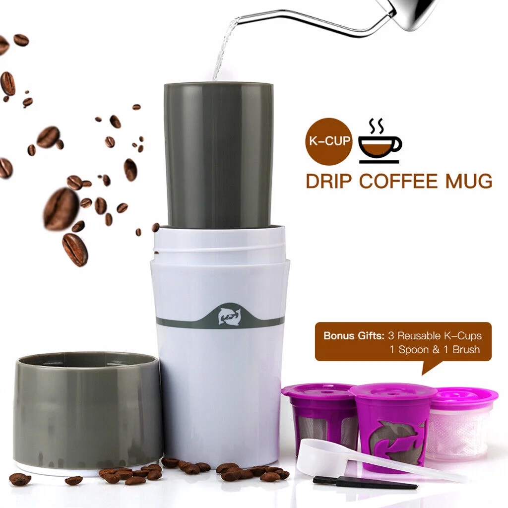 Portable Mini Single Serve Coffee Maker Drip Instant Coffee Machines