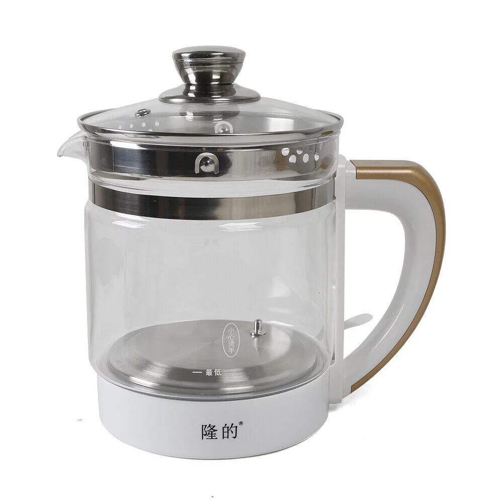 Electric Kettle Health Pot Tea Maker Thickening Glass Multifunction Boiled Eggs 2L
