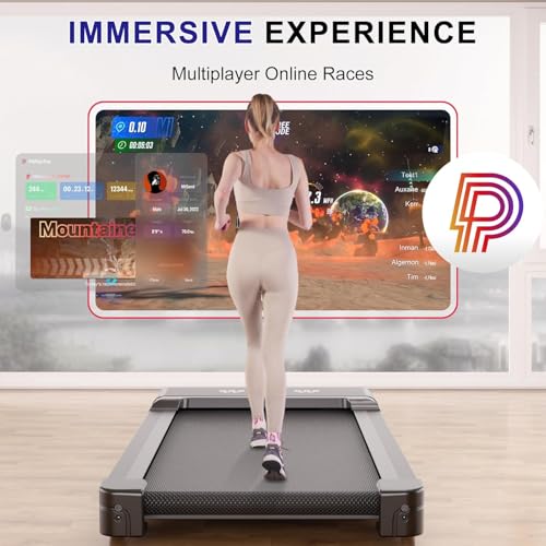 SupeRun Walking Pad, Under Desk Treadmill, 3 in 1 Portable Treadmill with Remote Control LED Display, 2.5 HP Quiet Walking Jogging Machine for Office Home Use, 250 Lbs Capacity