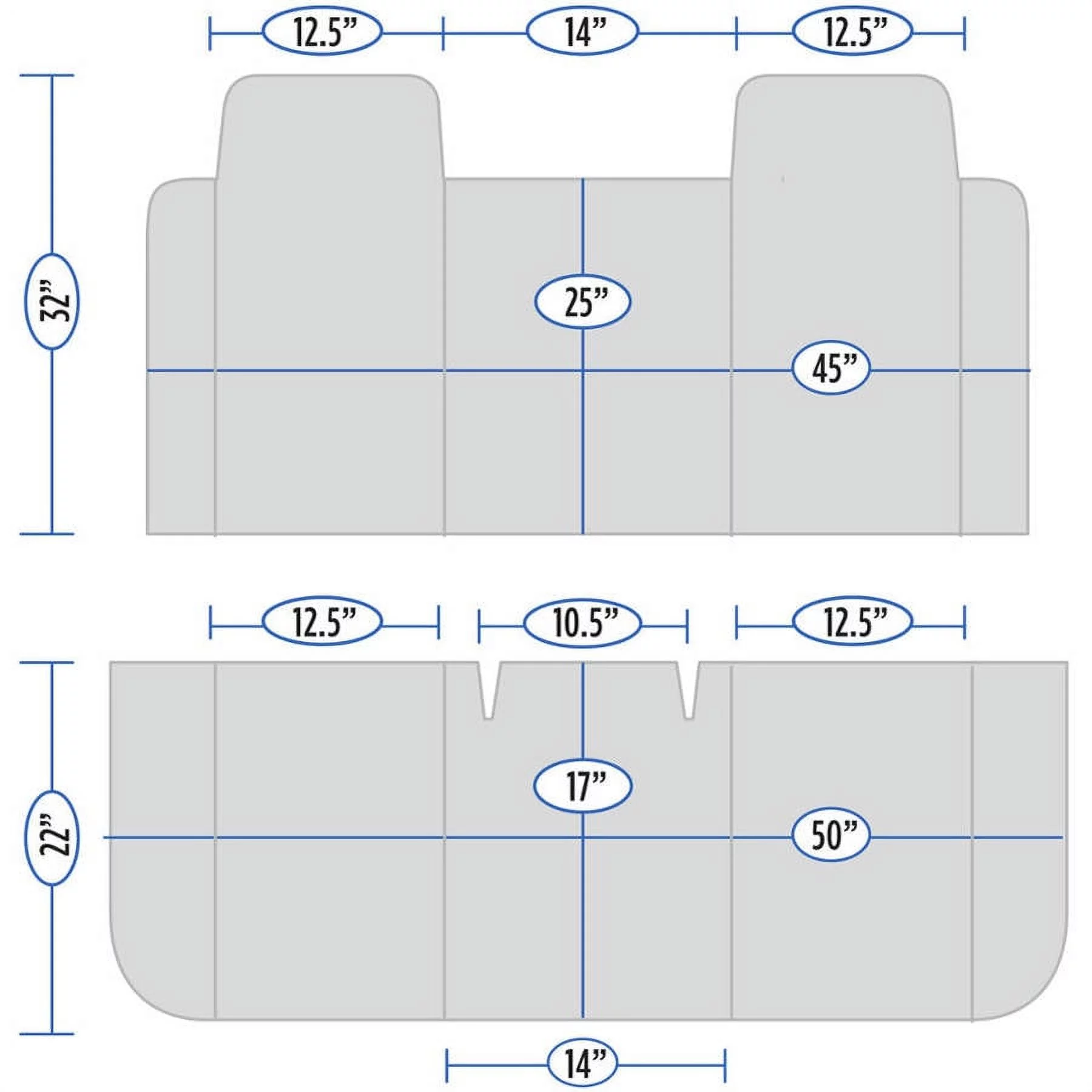 BDK Pick Up Truck Seat Covers, Solid Front Seat Cover