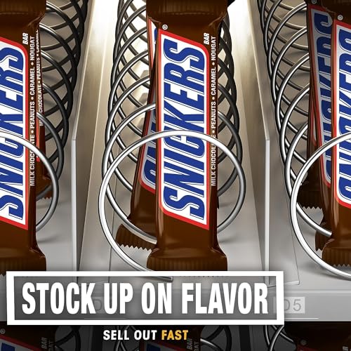 Snickers Single Bar Chocolate Candy, bars of 1.86oz each- 1.86oz (36PACK)