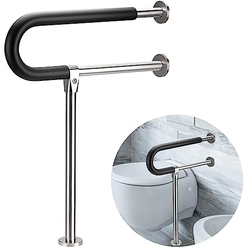 Botabay Handicap Grab Bars Rails 23.6 Inch Toilet Handrails Bathroom Safety Bar Stainless Steel Hand Support Rail for Seniors Elderly Disabled Mounted Bath Grips (23.6In)