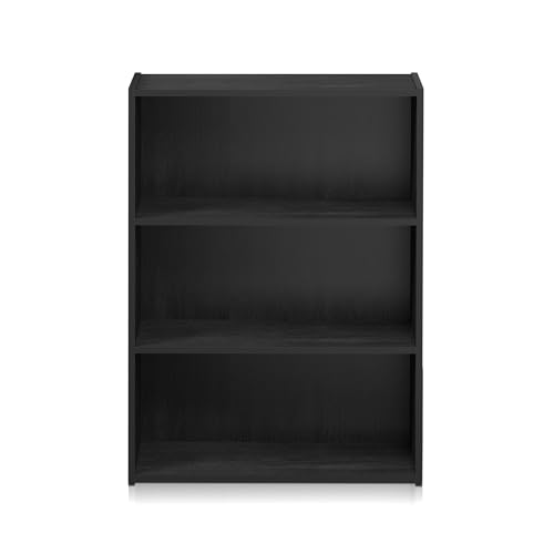 Furinno Pasir 3-Tier Open Shelf Bookcase, Americano