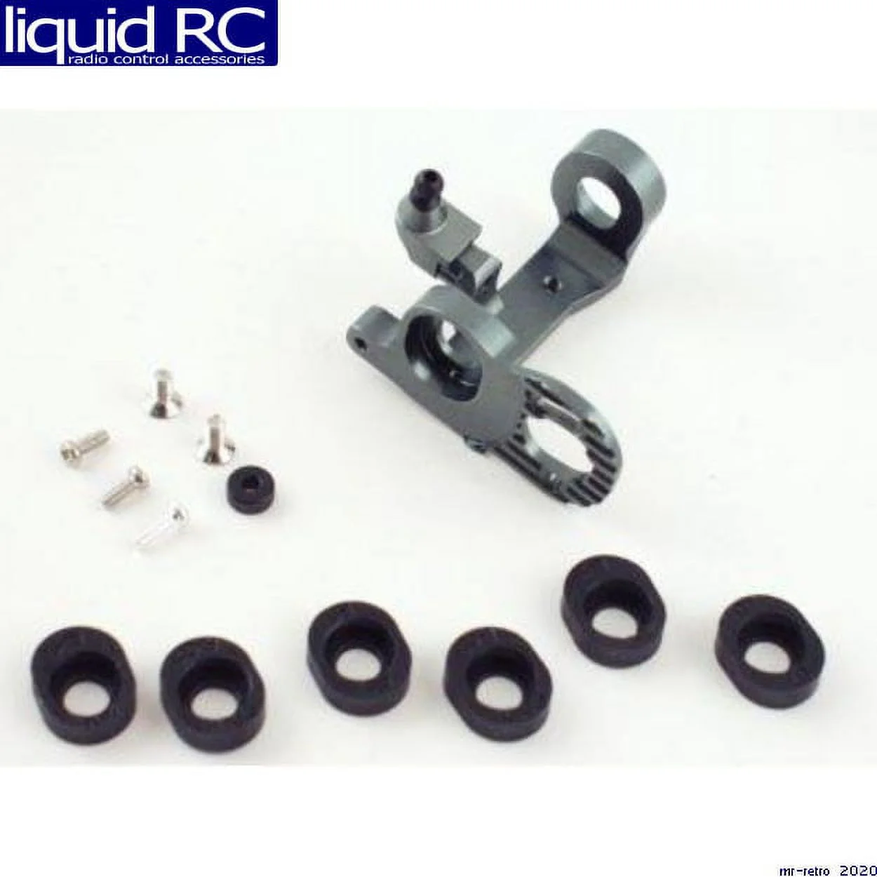 Hobby Etcetera MH1308A HPI Micro RS4 Grey Aluminum Adjustable Motor Mount