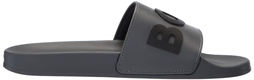 BOSS Men's Kirk Bold Logo Rubber Slide Sandal