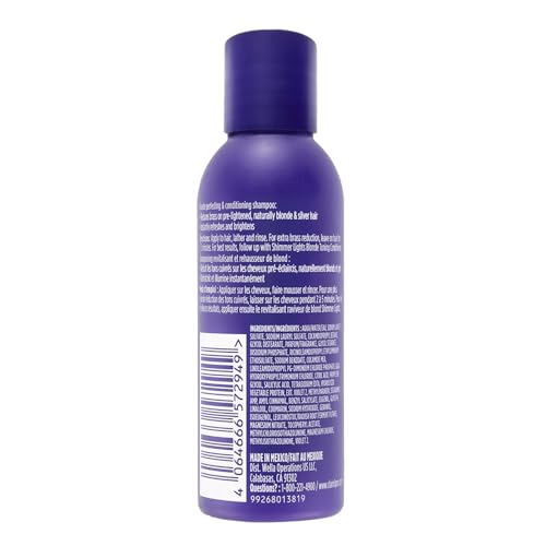 Clairol Professional Shimmer Lights Purple Shampoo fl. Oz | Neutralizes Brass & Yellow Tones For Blonde Silver Gray Highlighted Hair