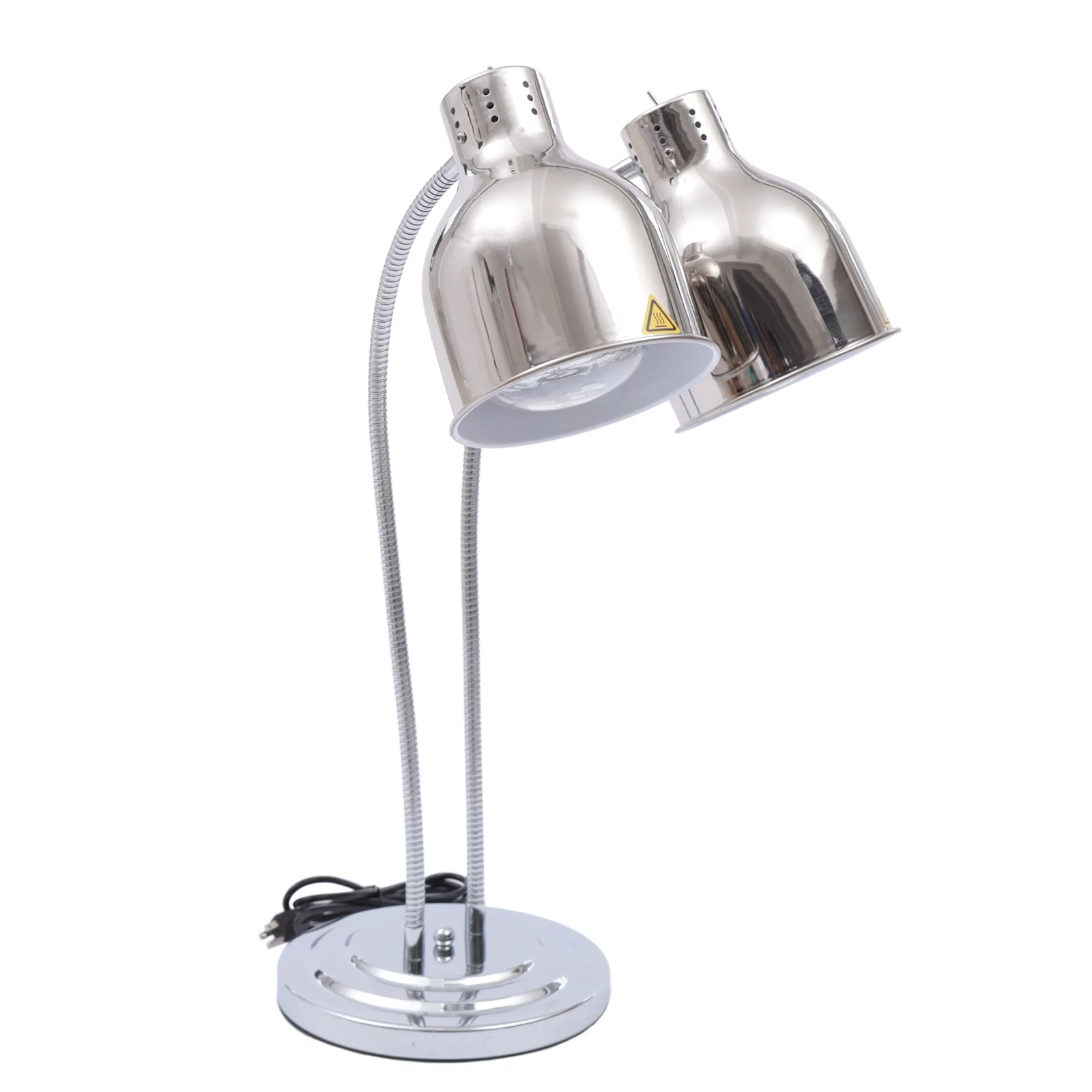 Loyalheartdy Double Head Food Heat Lamps Food Warmer Lights  Infrared Food Heating Warmer Lamp w/Dual 250W Bulbs Restaurant Buffet