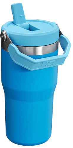 Stanley IceFlow Flip Straw Tumbler with Handle 30 oz | Twist On Lid and Flip Up Straw | Leak Resistant Water Bottle | Insulated Stainless Steel |BPA-Free | Lilac