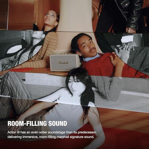 Marshall Acton III Bluetooth Home Speaker, Cream