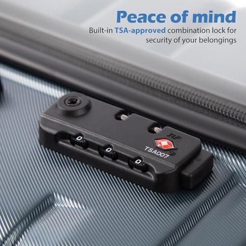 Coolife Luggage Suitcase Carry on Hardside PC+ABS Spinner TSA Lock Telescopic Handle