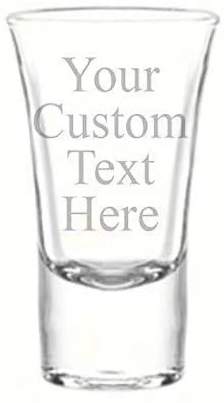 Personalized DOUBLE SIDED 1.5oz Shot Glass, Custom Laser Etched Free Engraving Groomsman and Bridesmaid Wedding Favor Gift For Him, For Her, For Boys, For Girls, For Them (Double Side Engraving)