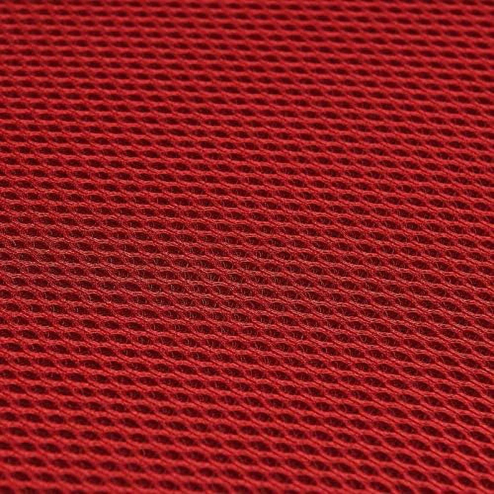 Veer Office Chair with Mesh Back and Vinyl Seat With Flip-Up Arms in Red