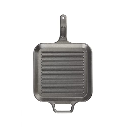Lodge BOLD 12 Inch Seasoned Cast Iron Grill Pan with Loop Handles; Design-Forward Cookware