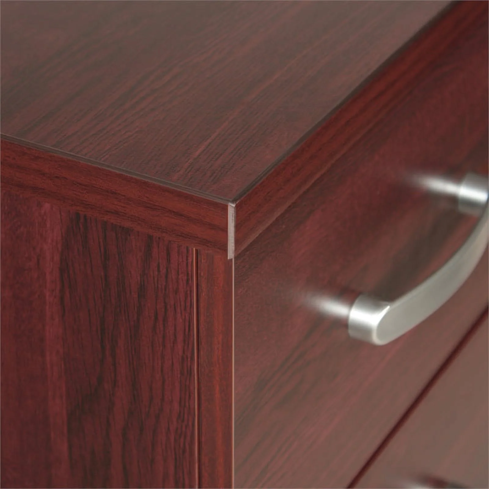 Home Square 3-Piece Set with Twin Bed Dresser with Lock and Nightstand in Black