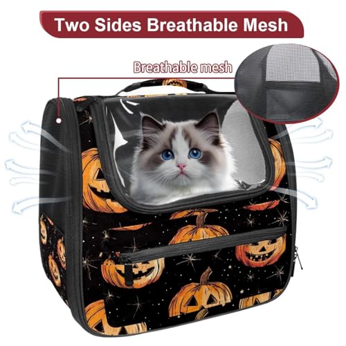 Halloween Pet Carrier Soft Sided Carrier for Small Medium Cats Dogs