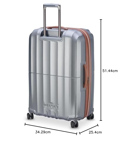 DELSEY PARIS Carrousel Hardside Expandable Luggage with Spinner Wheels, Navy, Carry-on 21 Inch
