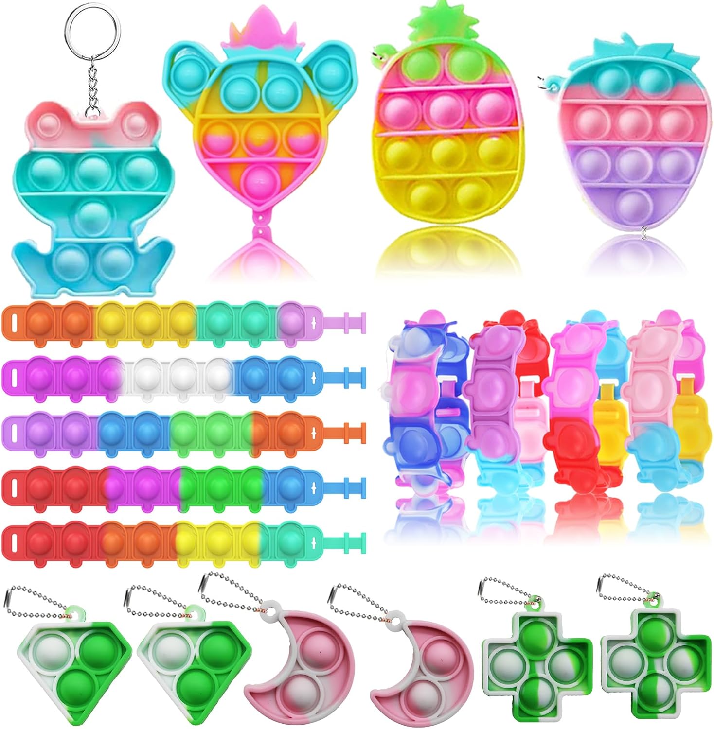 104 Pack Party Favors for Kids 3-5 4-8-12, Treasure Box Toys for Classroom Prizes, Pinata Filler, Goodie Bag Stuffers, Treasure Chest Carnival Prizes Bulk Toys