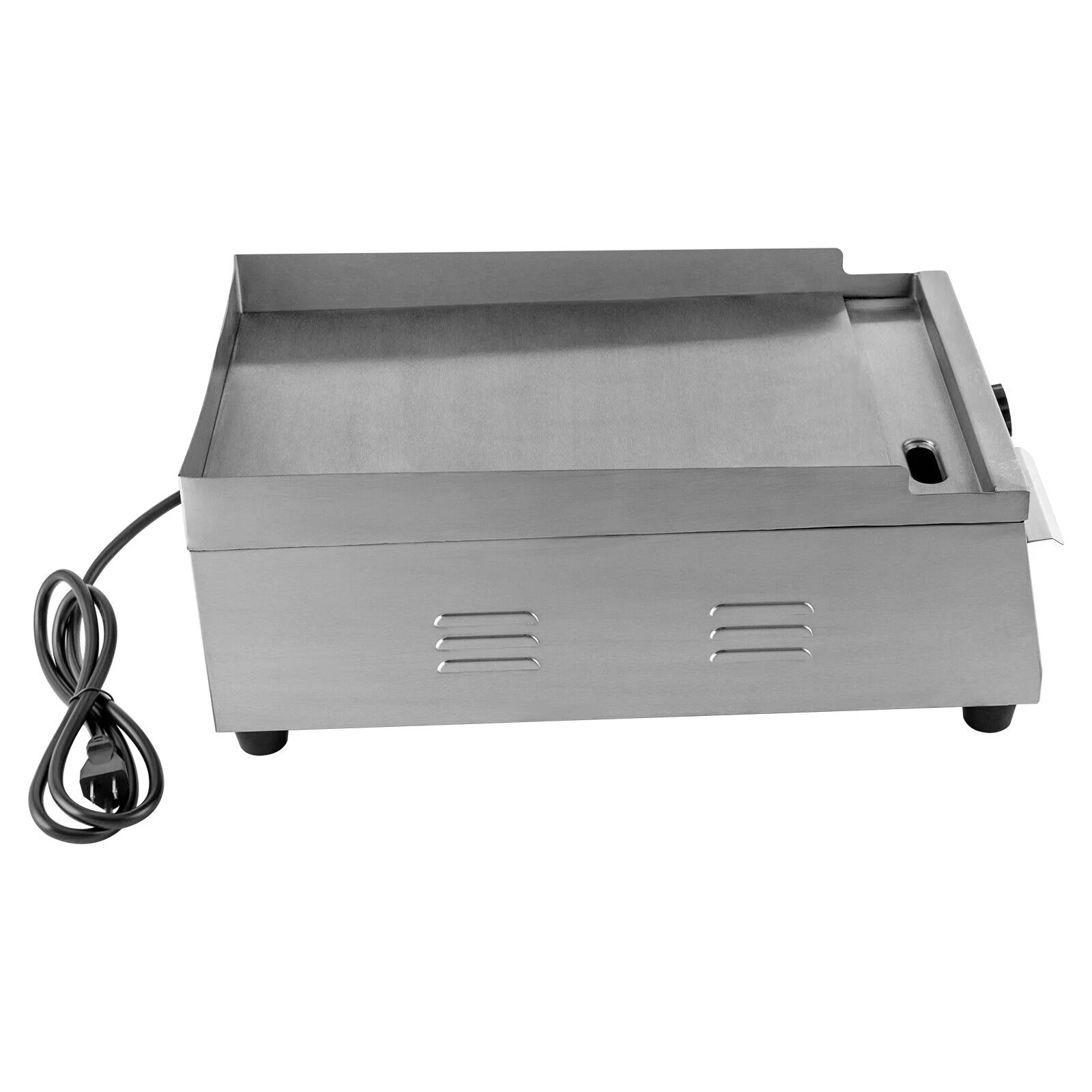 Commercial Electric Flat Top Grill Hot Plate Grill Countertop BBQ Griddle 1300W