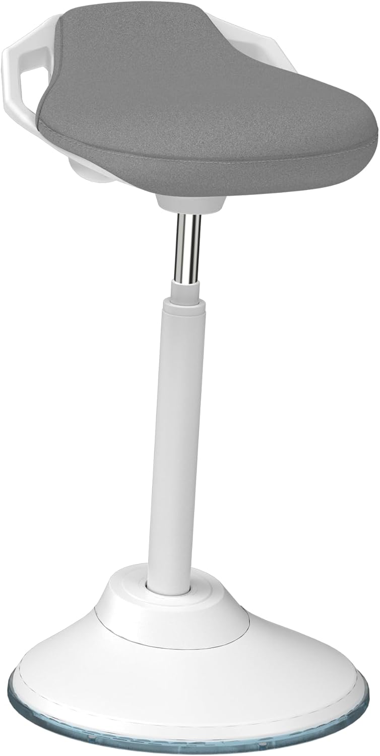 Standing Desk Chair, Adjustable Ergonomic Standing Stool, Swivel Sitting Balance Chair, Anti-Slip Bottom Pad