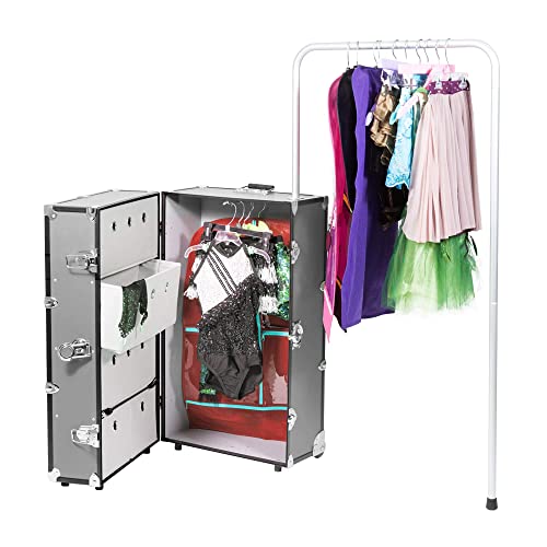 Rhino Trunk & Case Dance Star Wardrobe Trunk with Mounted Wheels, Competitions, Recitals, & Performances 35