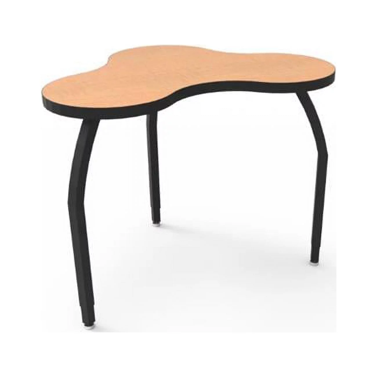 Wisconsin Bench ELO7804-EJASS-94 Elo Reef Table with Fusion Maple Laminate & 4 Junior Adjustable Smooth Silver Legs