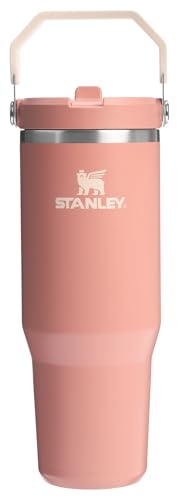 Stanley IceFlow Flip Straw Tumbler with Handle 30 oz | Twist On Lid and Flip Up Straw | Leak Resistant Water Bottle | Insulated Stainless Steel |BPA-Free | Lilac