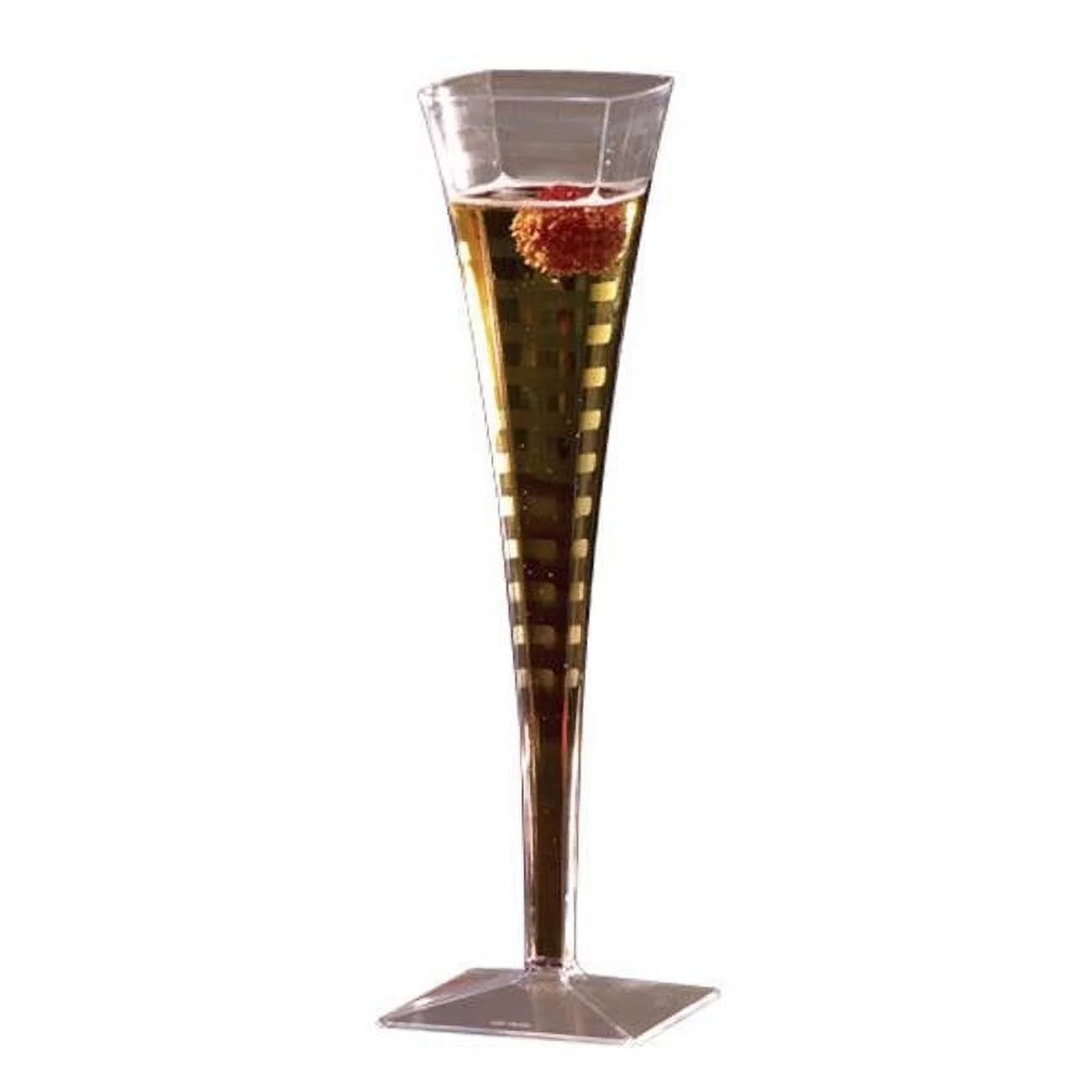 EMI Yoshi  5Oz 1Pc Square Clear Champagne Glass - Pack of 72