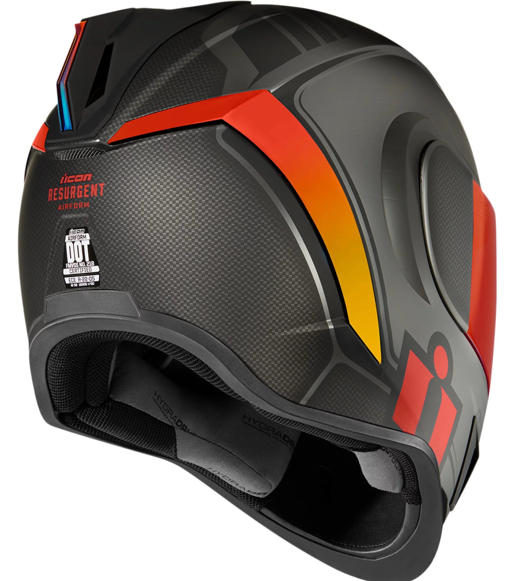 Icon Airform Resurgent Motorcycle Helmet Red 3XL