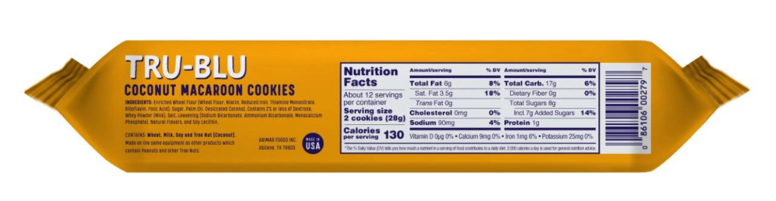 Tru Blu Coconut Macaroon Wirecut, 12 oz, Pack of 6