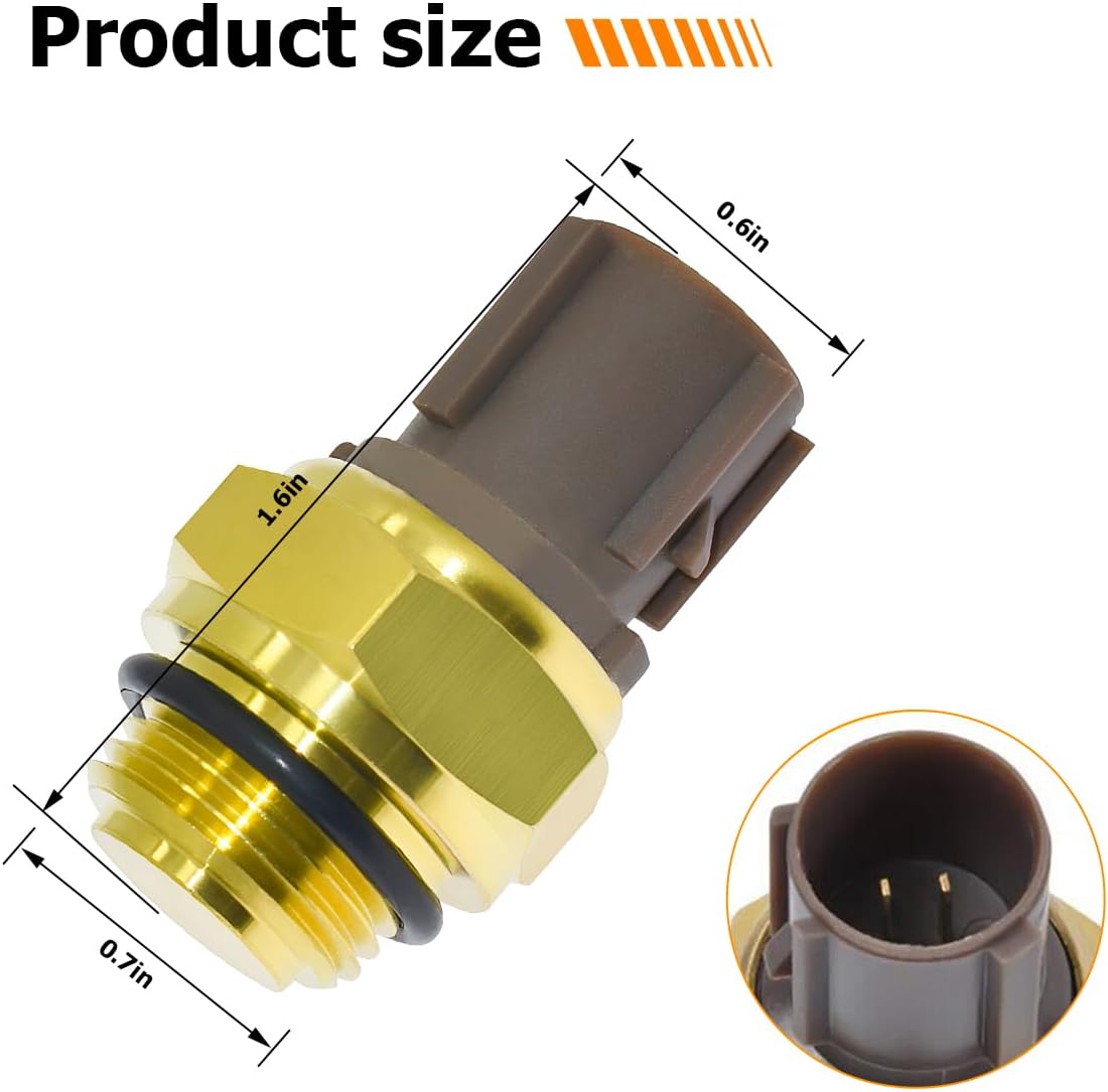 Radiator Coolant Fan Switch, Water Temperature Sensor, 37760-P00-003/4 Switch Coolant Temperature Sensor, Replacement CL Integra RSX TL, Civic CR-V Odyssey, Auto Interior Accessories