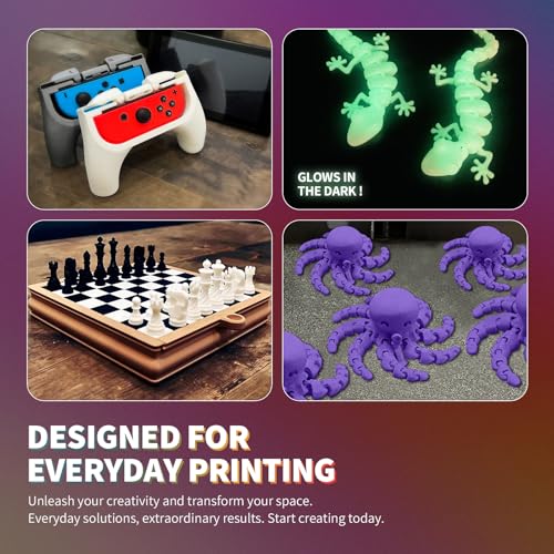 OVERTURE PLA Filament 1.75mm PLA 3D Printer Filament, 2kg Cardboard Spool (4.4lbs), Dimensional Accuracy +/- 0.02mm, Fit Most FDM Printer (Black 2-Pack)