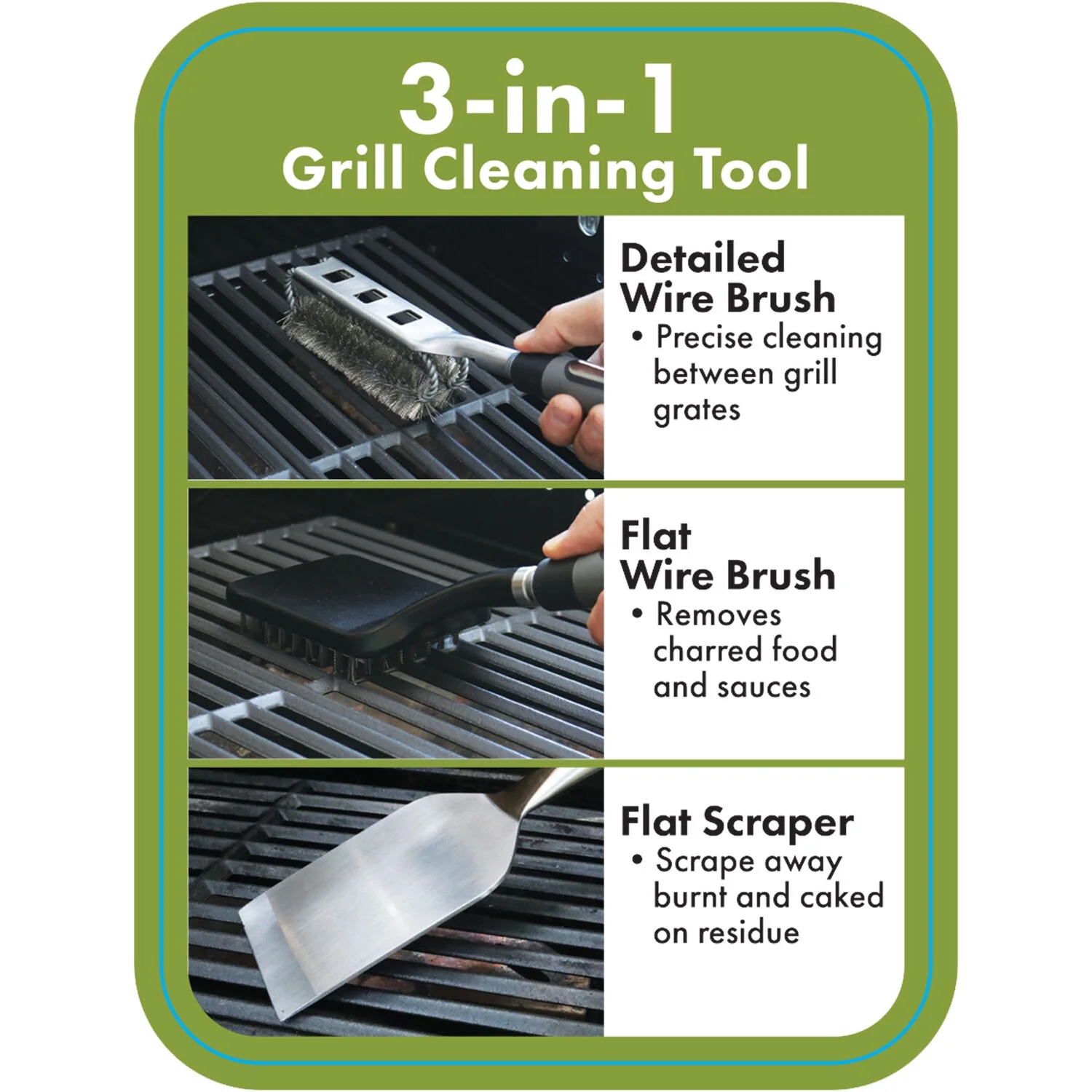 Cuisinart 3-Piece Multi-Use Grill Cleaning System